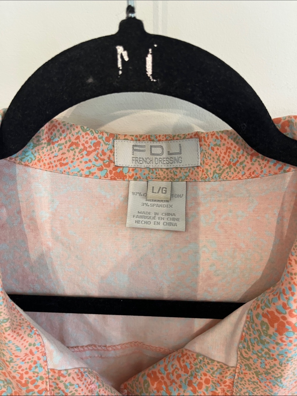 FDJ French Dressing Coral Print Button-Front Jacket - Picture 2 of 7